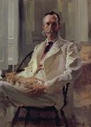 Cecilia Beaux Man with the Cat oil on canvas